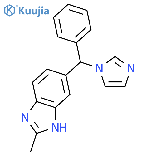 1H-Benzimidazole,6-(1H-imidazol-1-ylphenylmethyl)-2-methyl- structure