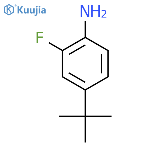 4-tert-Butyl-2-fluoroaniline structure