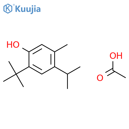 PHENOL, 2-(1,1-DIMETHYLETHYL)-5-METHYL-4-(1-METHYLETHYL)-, ACETATE structure