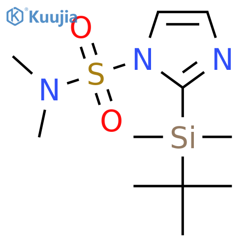 N,N-Dimethyl-2-(tert-butyldimethylsilanyl)imidazole-1-sulfonamide structure