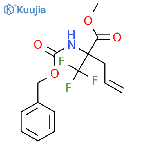 4-Pentenoic acid,2-[[(phenylmethoxy)carbonyl]amino]-2-(trifluoromethyl)-, methyl ester structure
