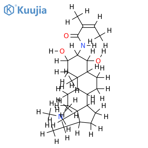 (20S)-20-(N,N-dimethylamino)-beta-(tigloylamino)-5alpha-preg-2alpha,4alpha-diol structure