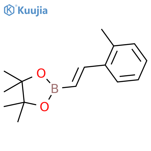 4,4,5,5-tetramethyl-2-2-(2-methylphenyl)ethenyl-1,3,2-dioxaborolane structure