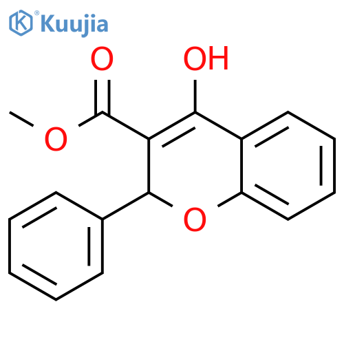 Methyl 4-hydroxy-2-phenyl-2H-chromene-3-carboxylate structure