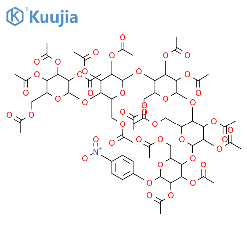 p-Nitrophenyl beta-D-Cellopentaoside, Hexadecaacetate structure