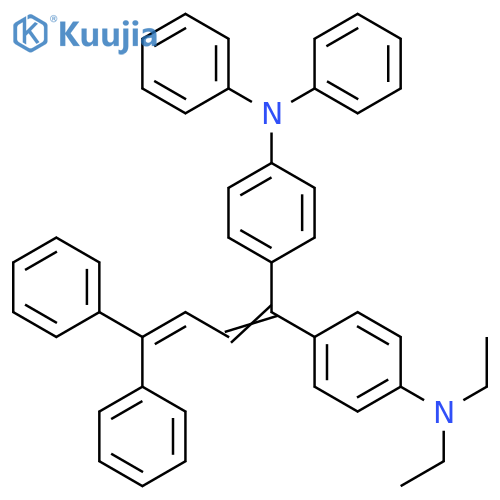 Benzenamine,4-[1-[4-(diethylamino)phenyl]-4,4-diphenyl-1,3-butadienyl]-N,N-diphenyl- structure