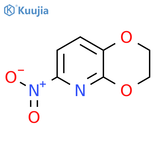 6-Nitro-2,3-dihydro-[1,4]dioxino[2,3-b]pyridine structure