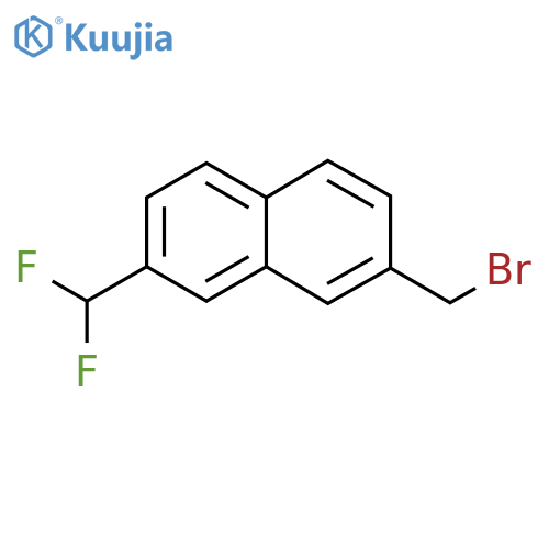 2-(Bromomethyl)-7-(difluoromethyl)naphthalene structure