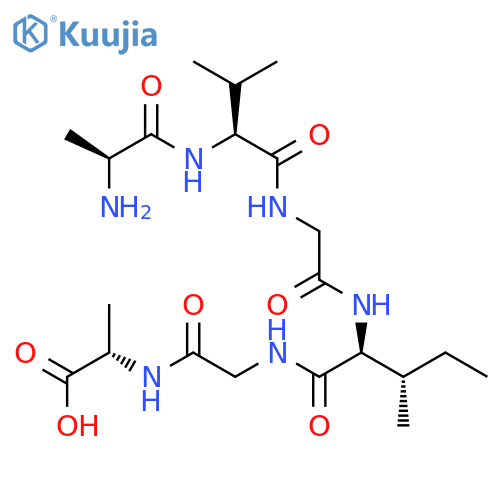 HIV (gp41) Fragment H-Ala-Val-Gly-Ile-Gly-Ala-OH structure