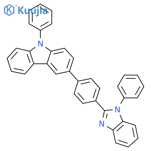 9-Phenyl-3-(4-(1-phenyl-1H-benzo[d]imidazol-2-yl)phenyl)-9H-carbazole structure