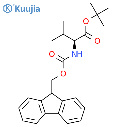 N-[(9H-Fluoren-9-ylmethoxy)carbonyl]-L-valine 1,1-dimethylethyl ester structure