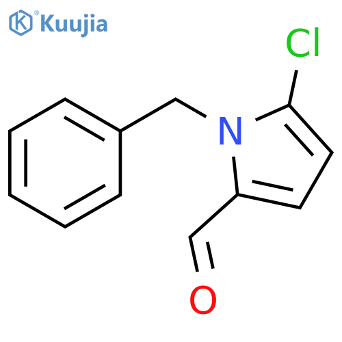1H-Pyrrole-2-carboxaldehyde, 5-chloro-1-(phenylmethyl)- structure