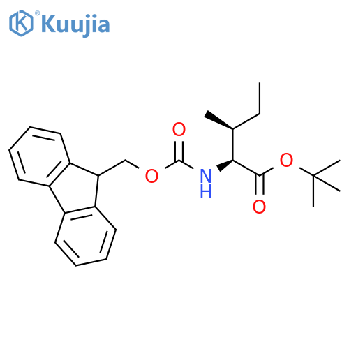N-[(9H-Fluoren-9-ylmethoxy)carbonyl]-L-isoleucine 1,1-dimethylethyl ester structure