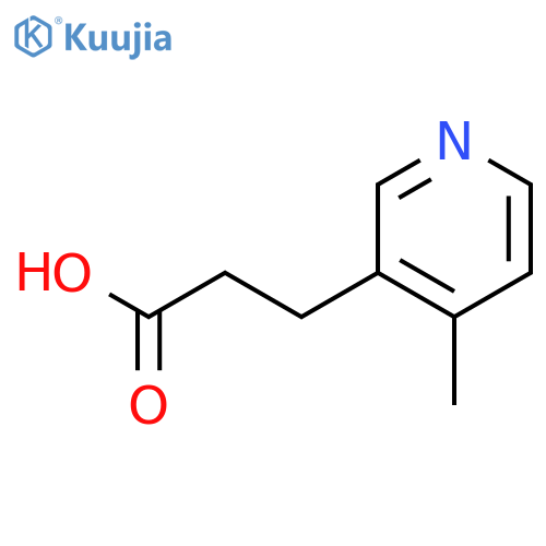 3-(4-methylpyridin-3-yl)propanoic acid structure