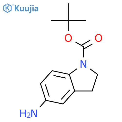 tert-butyl 5-amino-2,3-dihydro-1H-indole-1-carboxylate structure