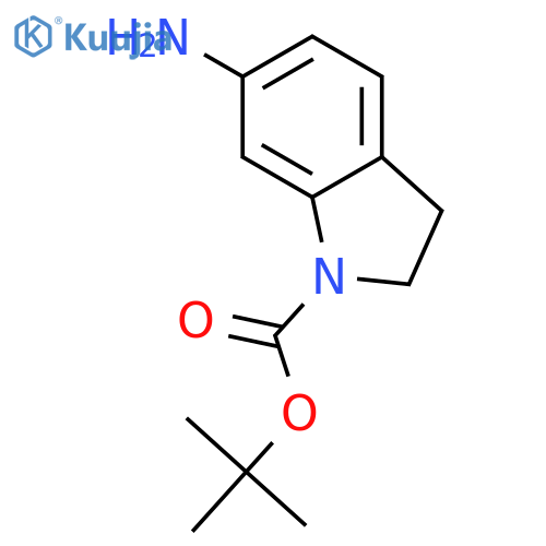 tert-Butyl 6-Aminoindoline-1-carboxylate structure