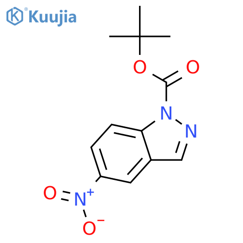 tert-Butyl 5-nitro-1H-indazole-1-carboxylate structure