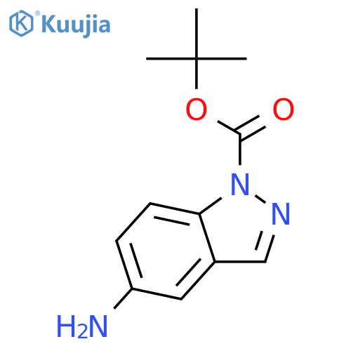 tert-butyl 5-amino-1H-indazole-1-carboxylate structure