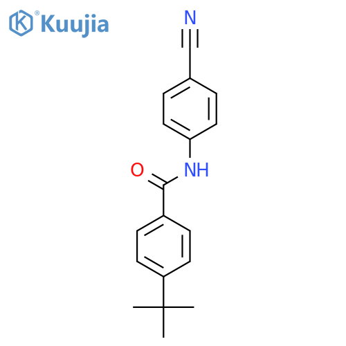 Benzamide, N-(4-cyanophenyl)-4-(1,1-dimethylethyl)- structure