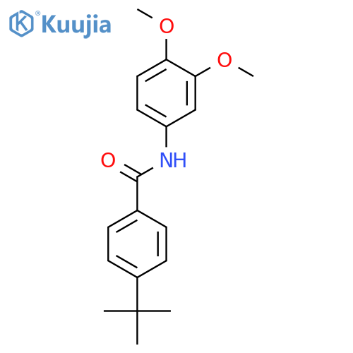 BENZAMIDE, N-(3,4-DIMETHOXYPHENYL)-4-(1,1-DIMETHYLETHYL)- structure