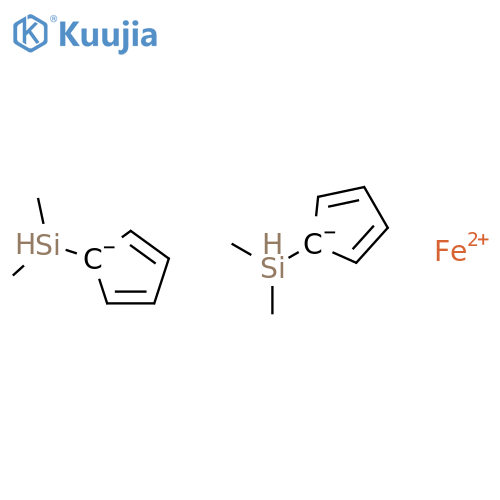 Ferrocene,1,1'-bis(dimethylsilyl)- structure
