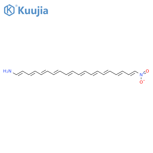 1,3,5,7,9,11,13,15,17,19-Eicosadecaen-1-amine, 20-nitro- structure