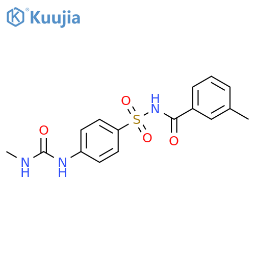 Benzamide,3-methyl-N-[[4-[[(methylamino)carbonyl]amino]phenyl]sulfonyl]- structure