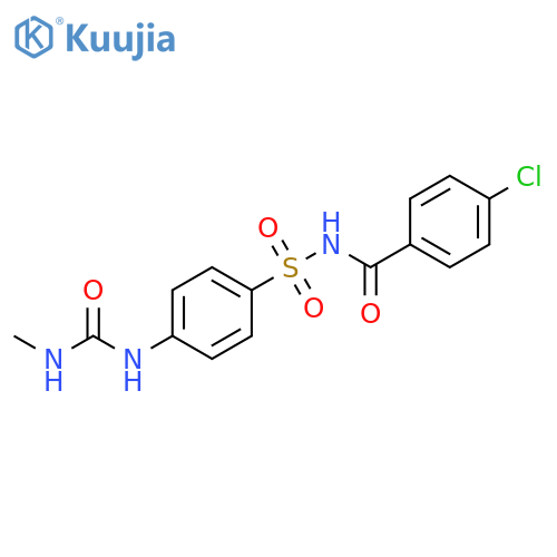 Benzamide,4-chloro-N-[[4-[[(methylamino)carbonyl]amino]phenyl]sulfonyl]- structure