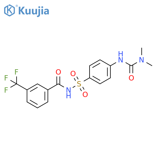 Benzamide,N-[[4-[[(dimethylamino)carbonyl]amino]phenyl]sulfonyl]-3-(trifluoromethyl)- structure
