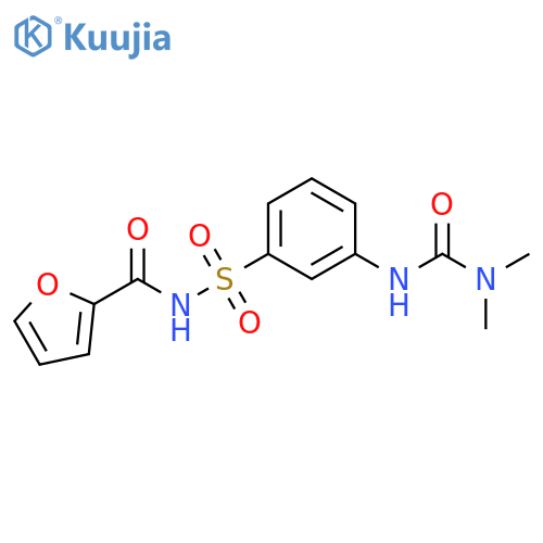 2-Furancarboxamide,N-[[3-[[(dimethylamino)carbonyl]amino]phenyl]sulfonyl]- structure