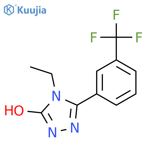 3H-1,2,4-Triazol-3-one,4-ethyl-2,4-dihydro-5-[3-(trifluoromethyl)phenyl]- structure