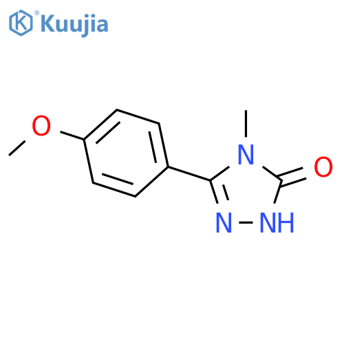 3H-1,2,4-Triazol-3-one,2,4-dihydro-5-(4-methoxyphenyl)-4-methyl- structure