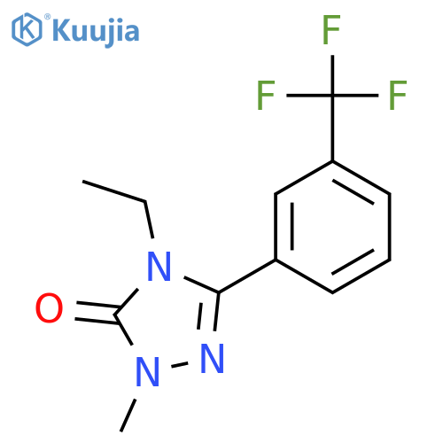3H-1,2,4-Triazol-3-one,4-ethyl-2,4-dihydro-2-methyl-5-[3-(trifluoromethyl)phenyl]- structure