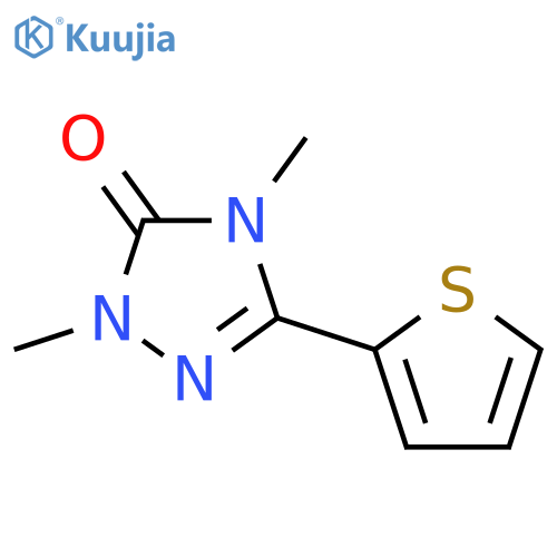 3H-1,2,4-Triazol-3-one,2,4-dihydro-2,4-dimethyl-5-(2-thienyl)- structure