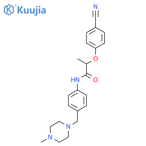 2-(4-Cyanophenoxy)-N-[4-[(4-methyl-1-piperazinyl)methyl]phenyl]propanamide structure