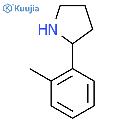 2-(2-methylphenyl)pyrrolidine structure