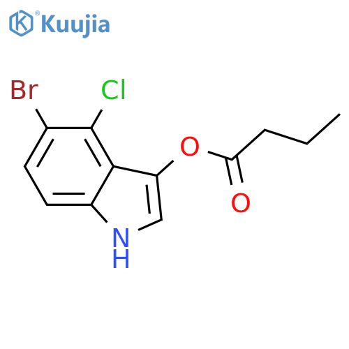 5-Bromo-4-chloro-1H-indol-3-yl Butanoate structure