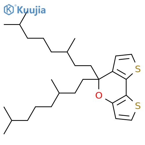 5,5-Bis(3,7-dimethyloctyl)-5H-dithieno[3,2-b:2',3'-d]pyran structure