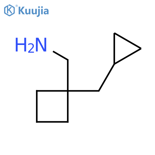 [1-(Cyclopropylmethyl)cyclobutyl]methanamine structure