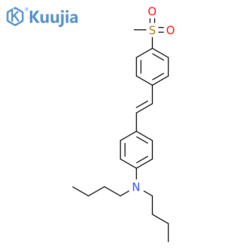 Benzenamine, N,N-dibutyl-4-[2-[4-(methylsulfonyl)phenyl]ethenyl]- structure