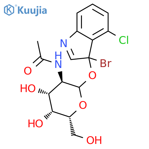 5-Bromo-4-chloro-3-indolyl-N-acetyl-b-D-galactosaminide structure