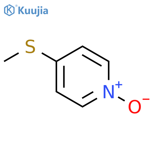Pyridine,4-(methylthio)-, 1-oxide structure