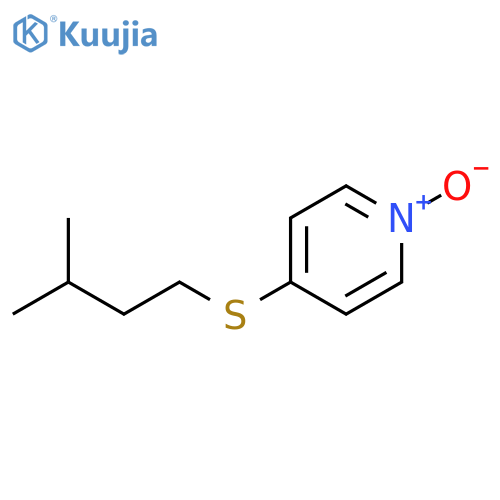 Pyridine,4-[(3-methylbutyl)thio]-, 1-oxide structure