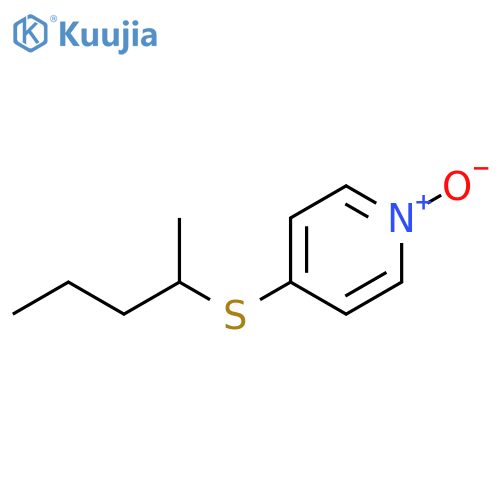 Pyridine,4-[(1-methylbutyl)thio]-, 1-oxide structure