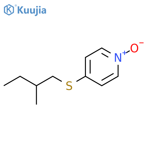 Pyridine,4-[(2-methylbutyl)thio]-, 1-oxide structure
