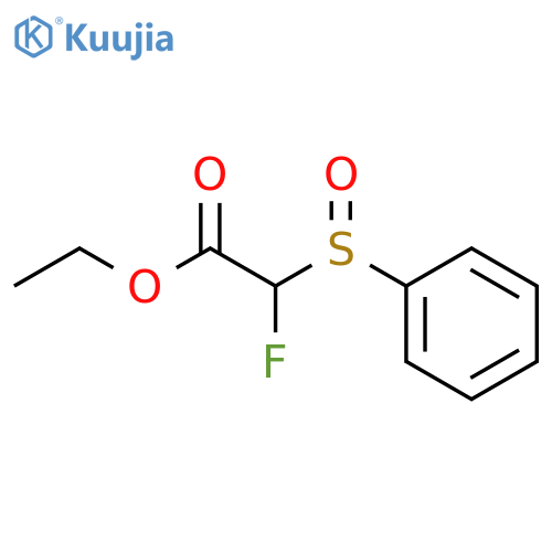 ACETIC ACID, FLUORO(PHENYLSULFINYL)-, ETHYL ESTER structure