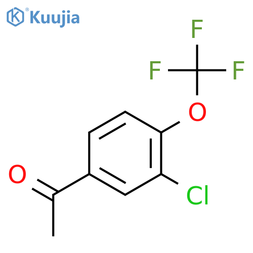 1-(3-Chloro-4-(trifluoromethoxy)phenyl)ethanone structure