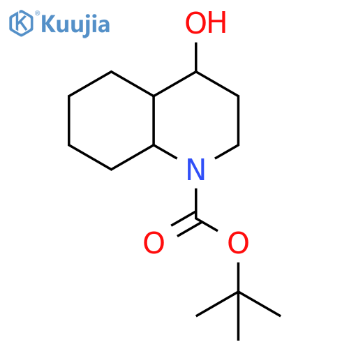 1(2H)-Quinolinecarboxylic acid, octahydro-4-hydroxy-, 1,1-dimethylethyl ester structure