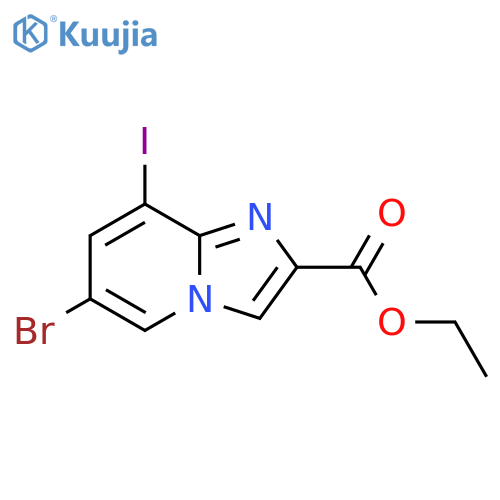 Ethyl 6-bromo-8-iodoimidazo[1,2-a]pyridine-2-carboxylate structure