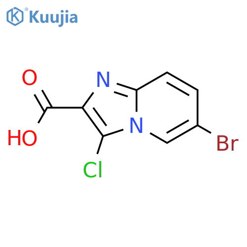 6-bromo-3-chloroimidazo1,2-apyridine-2-carboxylic acid structure